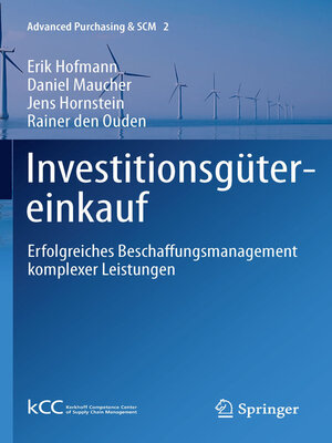 cover image of Investitionsgütereinkauf